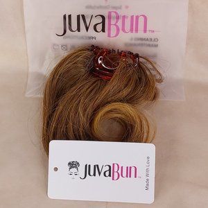 'JUVA~BUN' HAIR STYLING 'CURVED PONYTAIL' SEWN-IN CLAW CLIP